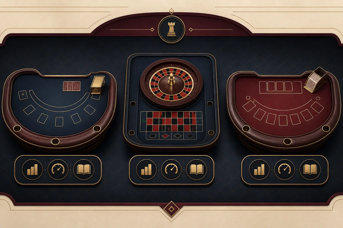 Canlı casino masalarında limit, tempo ve kural karşılaştırması